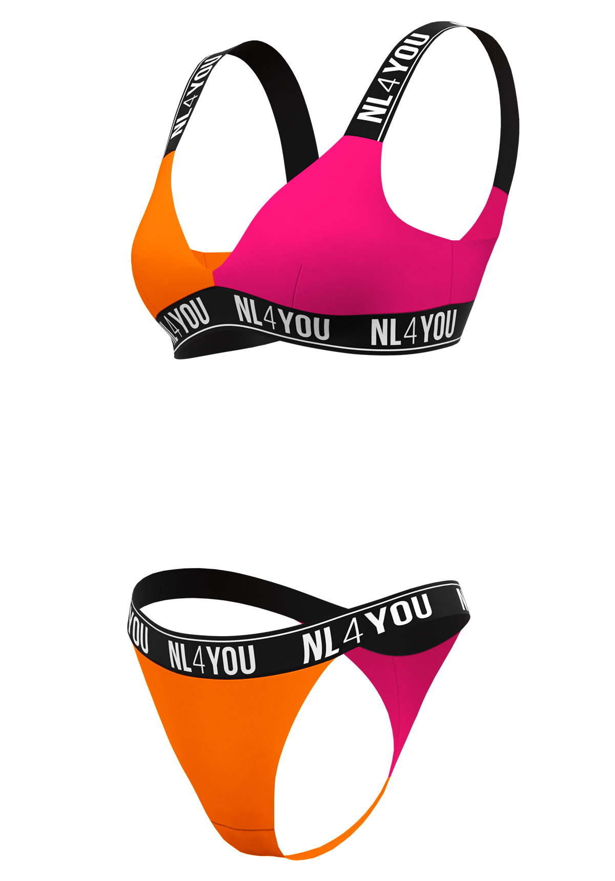 Seniora Aloha - Costum de baie triunghiular Set de 2 piese: bralette și Braziliana
